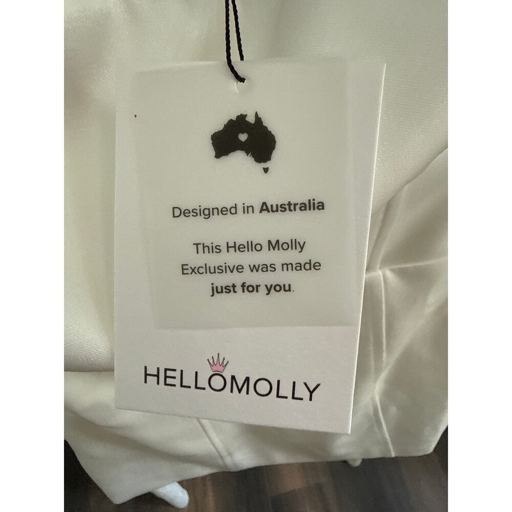 Hello Molly The Best Gift Satin Strapless Mini Dress bow on back Small NEW - Picture 5 of 7